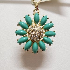 Amrita Singh Austrian Crystal Fern Pendant